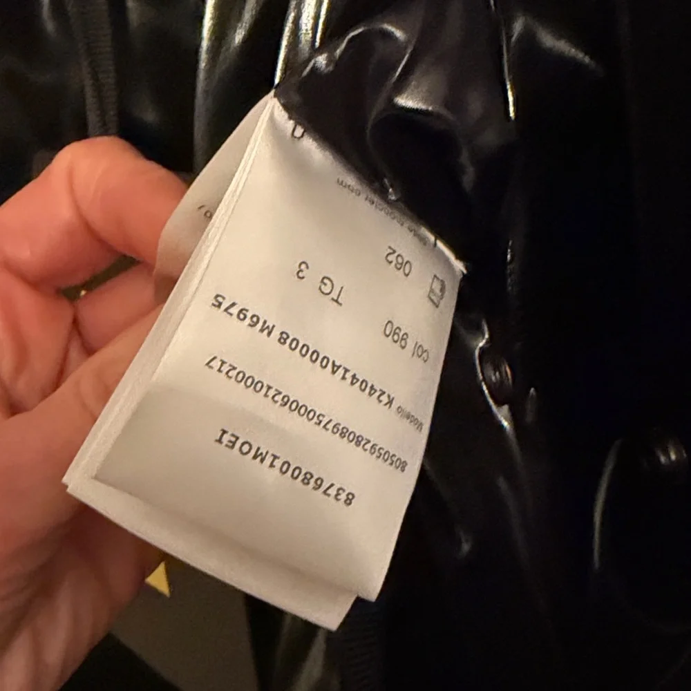 MONCLER x ASAP ROCKY Black Sz 3 Polyamide Men's Coat Don’t be Dumb New w defect